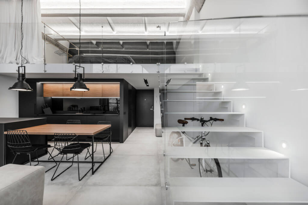 Loft de estilo minimalista